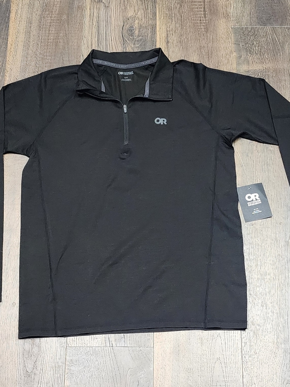 Outdoor Research Men’s Black Half-Zip Performance Top